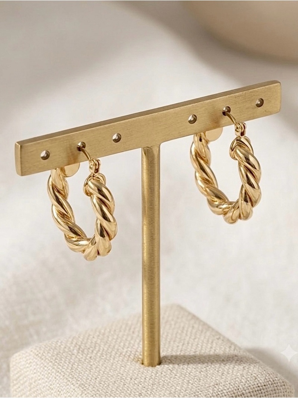 14k-gold-plated women’s 25mm hoop earrings hypoallergenic